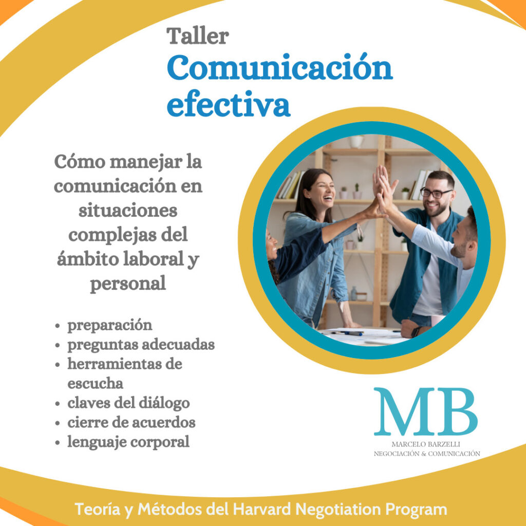 Taller intensivo de comunicación efectiva